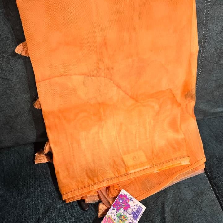 digital soft organza saree