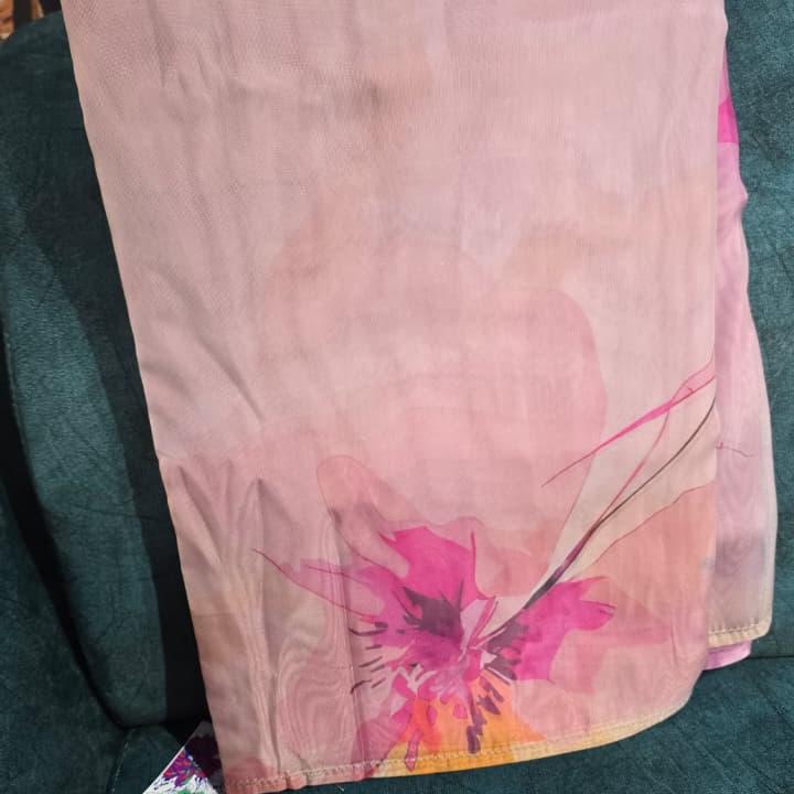 digital soft organza saree