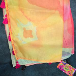 digital soft organza sarees