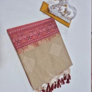 SADABAHAR SOFT KHADI RAW SILK saree