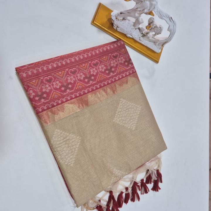 SADABAHAR SOFT KHADI RAW SILK saree