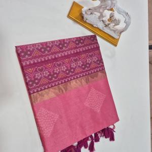 SADABAHAR SOFT KHADI RAW SILK saree