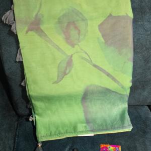 digital soft organza saree